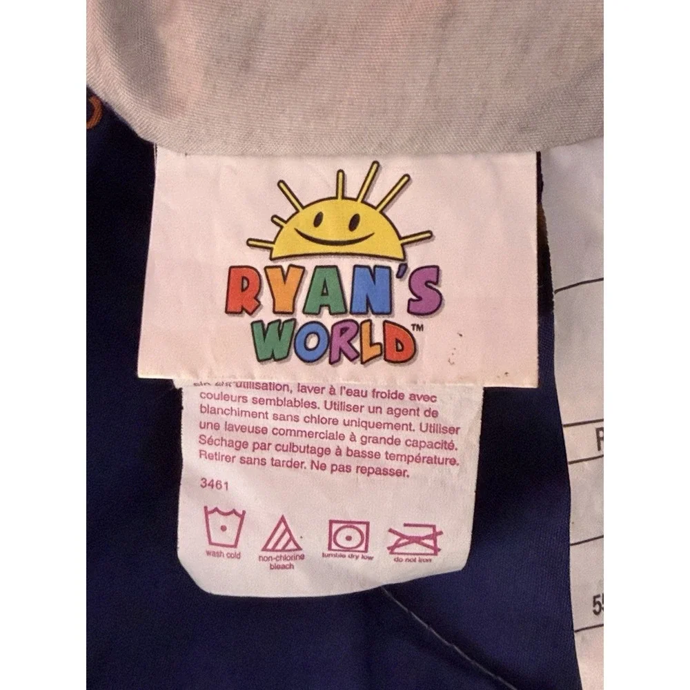 Ryan's World Kids Reversible 72x 86 Twin/Full Blanket 2019 Pre Owned